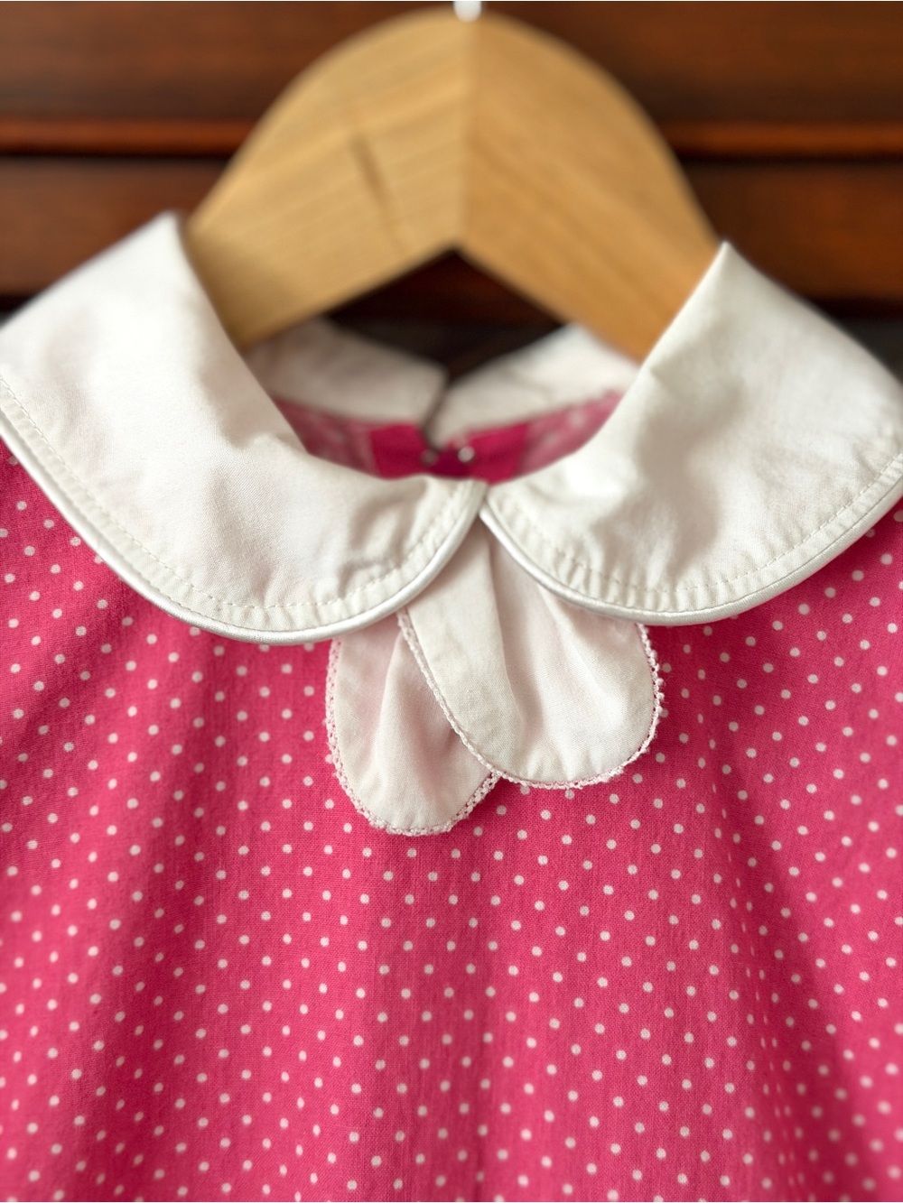 Vintage handmade girls pink dress - Picture 2 of 13